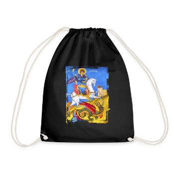 orthodoxes Fresko - Turnbeutel - Schwarz - Vorne