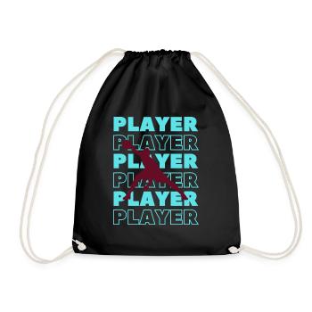 Basketball - Player - Turnbeutel - Schwarz - Vorne
