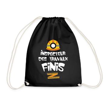 Inspecteur des travaux finis - Sac de sport léger - noir - Devant
