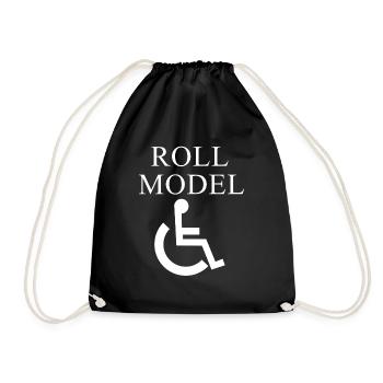 modèle de rouleau - Sac de sport léger - noir - Devant