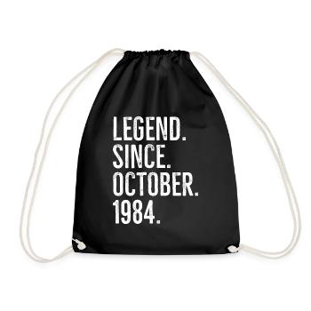 Légende depuis octobre 1984 - Sac de sport léger - noir - Devant