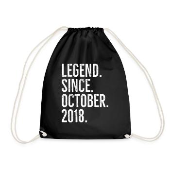 Legende seit Oktober 2018 - Turnbeutel - Schwarz - Vorne