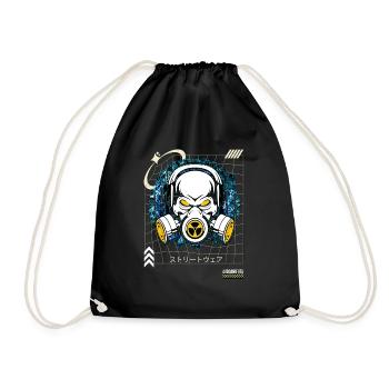Avoid or Survive Japanese Streetwear symbols - Drawstring Bag - black - Front