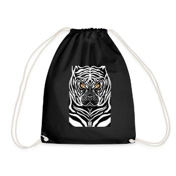 Tiger - Turnbeutel - Schwarz - Vorne