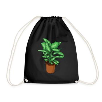 Plante en pot - Sac de sport léger - noir - Devant