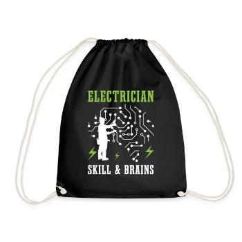 Compétences d'électricien Circuits de tension - Sac de sport léger - noir - Devant