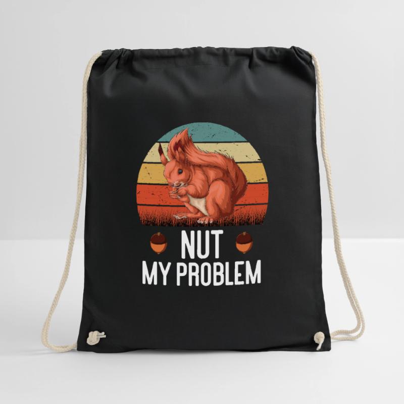 Nut My Problem Squirrel Squirrel Rodent Nut Drawstring Bag