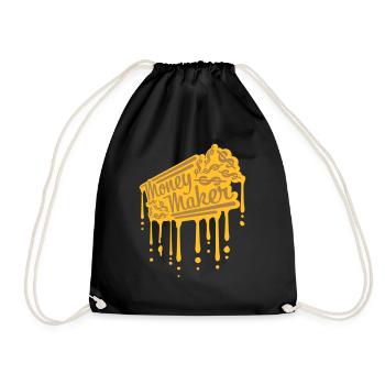 Drops Money Maker Selfmade - Drawstring Bag - black - Front