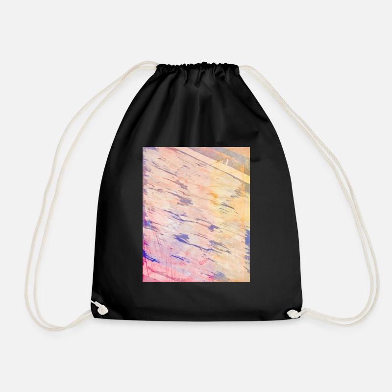 Abstract Art - Drawstring Bag - black