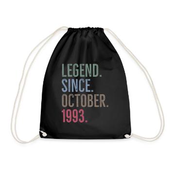Légende depuis octobre 1993 - Sac de sport léger - noir - Devant