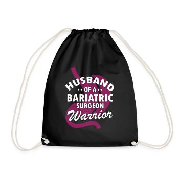 Gastric Bypass and Gastric Bypass Operation Design - Drawstring Bag - black - Front