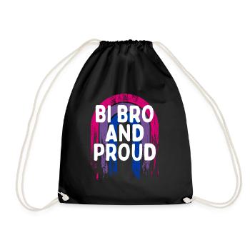 Bi Bro et Proud Bisexual LGBTQ Bi Pride LGBT - Sac de sport léger - noir - Devant