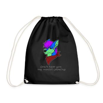 I can't hear you - Drawstring Bag - black - Front