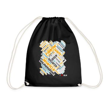 Berlin - Drawstring Bag - black - Front
