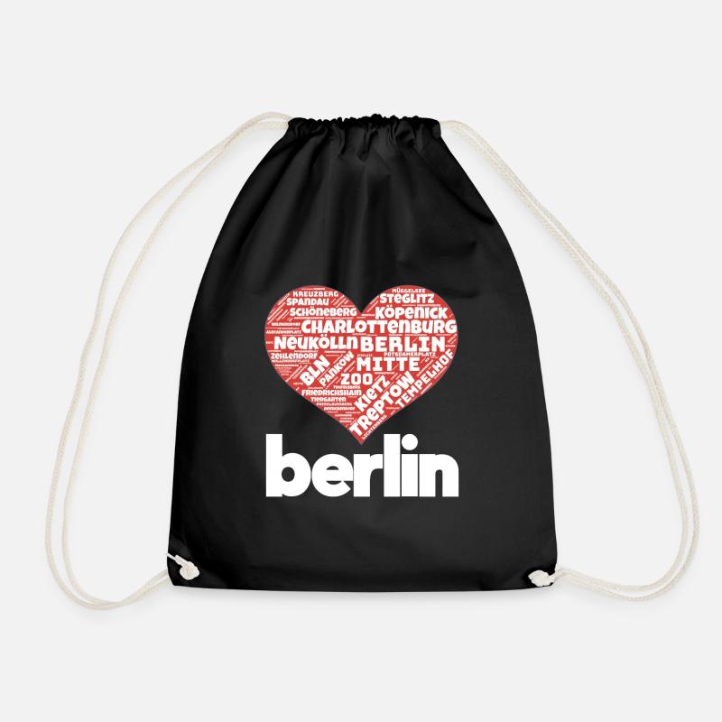 Berlin - Turnbeutel - Schwarz