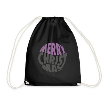 Joyeux Noël Ho-ho-ho - Sac de sport léger - noir - Devant