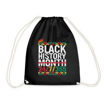 Black History Month 2023 - Drawstring Bag - black - Front