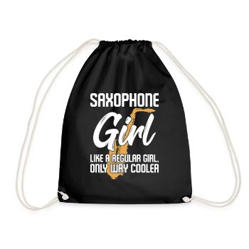 Saxophone drôle de dicton - Sac de sport léger - noir - Devant