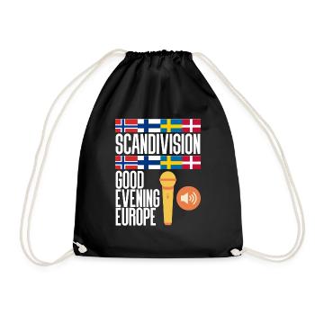 Eurovision Schweden Norwegen Dänemark Finnland - Turnbeutel - Schwarz - Vorne