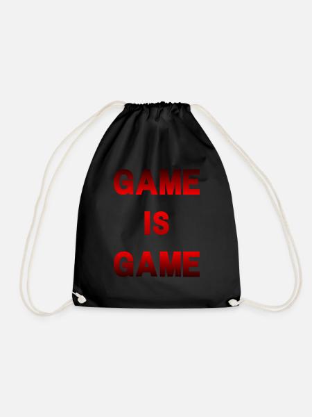 GAME IS GAME - Turnbeutel - Schwarz