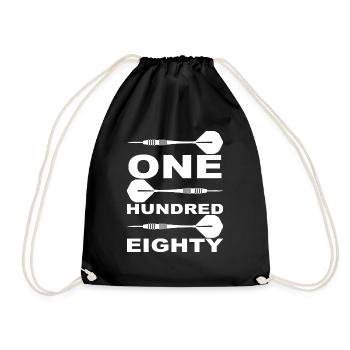 Darts Sports Fun - Drawstring Bag - black - Front