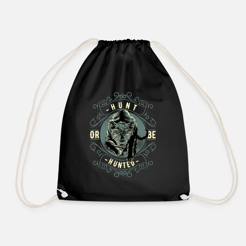 Hunt or Be Hunted - Turnbeutel - Schwarz