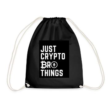 Just Crypto Bro Things Fond noir - Sac de sport léger - noir - Devant