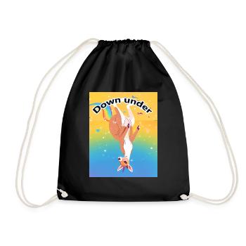 Down Under - Drawstring Bag - black - Front