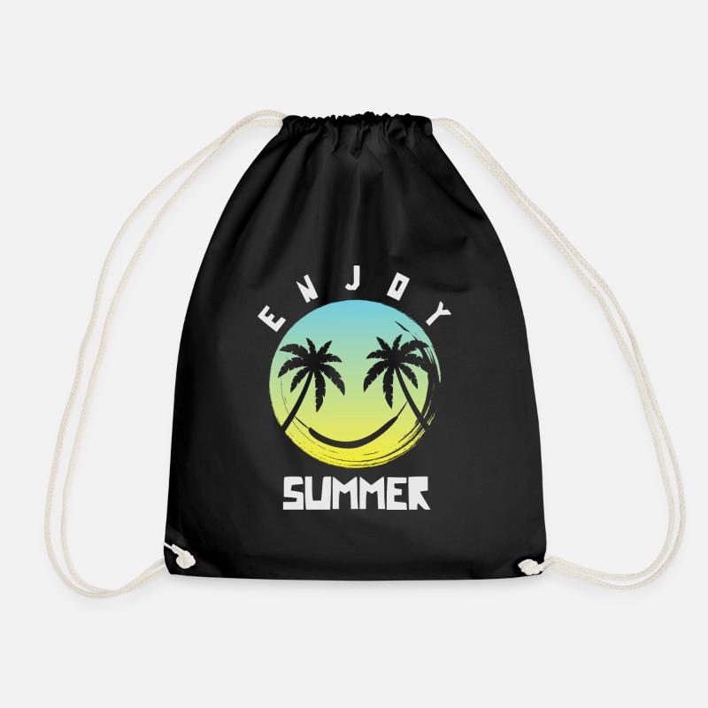 Enjoy Summer - Turnbeutel - Schwarz