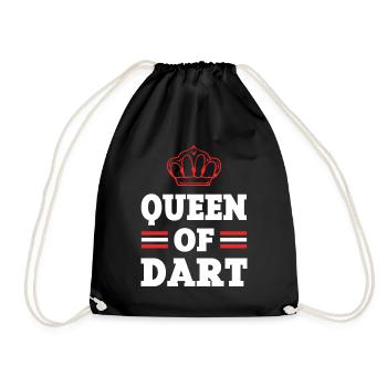 Queen Darts - Drawstring Bag - black - Front