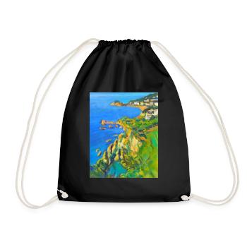 The sea in the spring - Drawstring Bag - black - Front