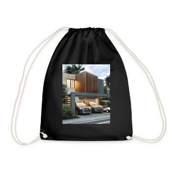 House - Drawstring Bag - black - Front