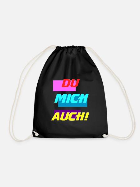 DU MICH AUCH - Turnbeutel - Schwarz