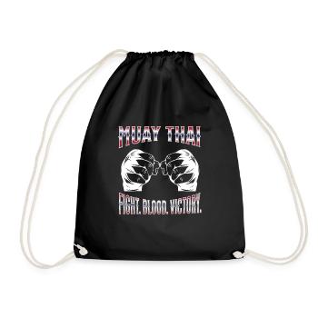 Muay Thai Boxing Muay Thai - Turnbeutel - Schwarz - Vorne