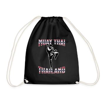 Muay Thai Boxing Muay Thai - Turnbeutel - Schwarz - Vorne