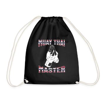 Muay Thai Boxing Muay Thai - Drawstring Bag - black - Front