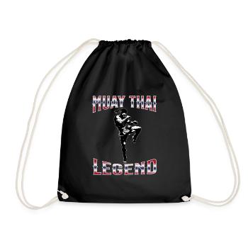 Muay Thai Boxing Muay Thai - Turnbeutel - Schwarz - Vorne