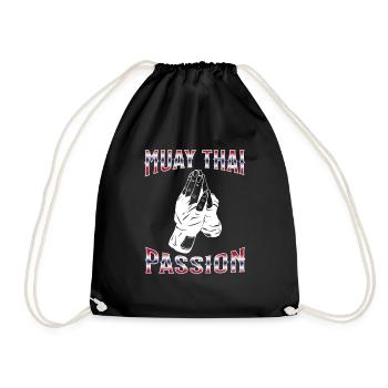 Muay Thai Boxing Muay Thai - Drawstring Bag - black - Front