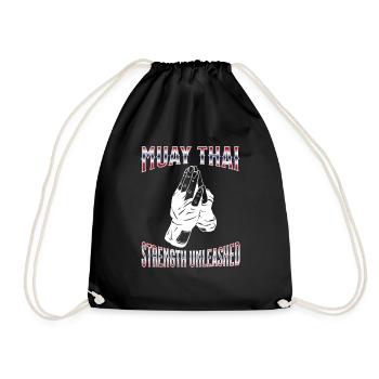 Muay Thai Boxing Muay Thai - Drawstring Bag - black - Front