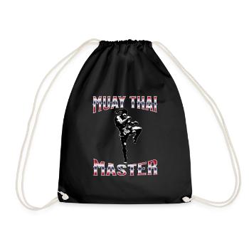 Muay Thai Boxing Muay Thai - Drawstring Bag - black - Front