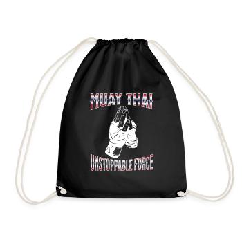 Muay Thai Boxing Muay Thai - Drawstring Bag - black - Front