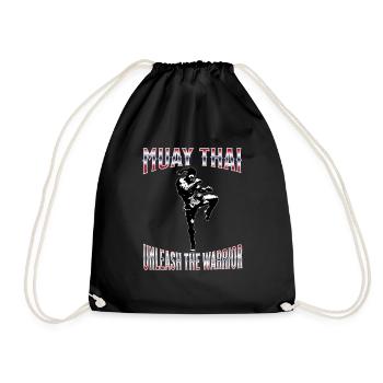 Muay Thai Boxing Muay Thai - Drawstring Bag - black - Front