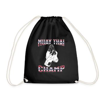 Muay Thai Boxe Muay Thai - Sac de sport léger - noir - Devant