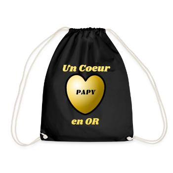T-Shirt Homme Papy en Or. - Sac de sport léger - noir - Devant