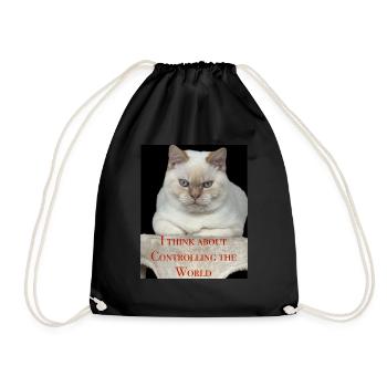 The World is mine - Drawstring Bag - black - Front