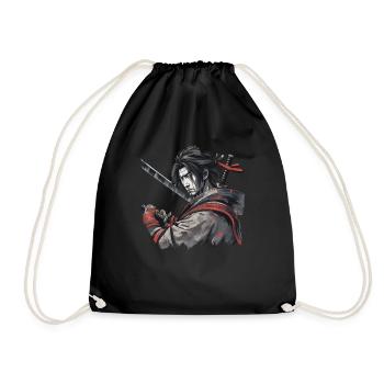 Samurai Spirit: Ancient Art of the Sword - Drawstring Bag - black - Front