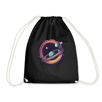 Saturn's Star Spell - Drawstring Bag - black - Front