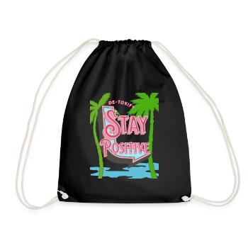 Positivity Vibes Relax Cleanse Vacances Renouveler - Sac de sport léger - noir - Devant