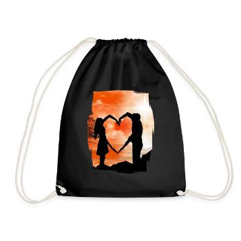 Valentine's Day Mood - Drawstring Bag - black - Front