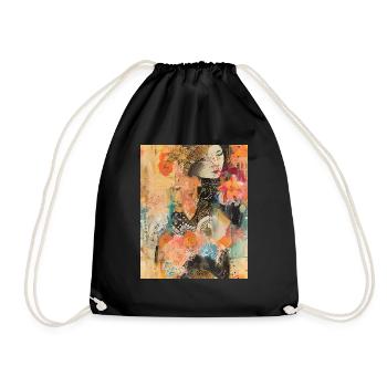 Une tapisserie au charme éclectique - Sac de sport léger - noir - Devant